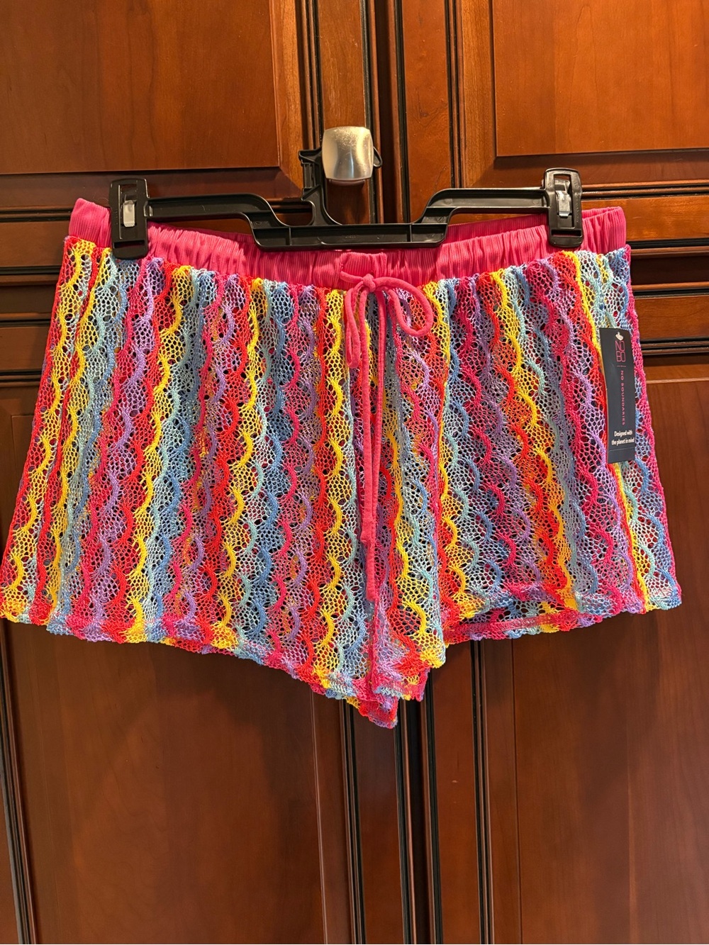 NWT No Boundaries Vibrant Mesh Drawstring Shorts - 15/17